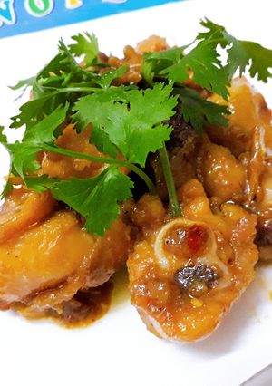 Hình của món Gà kho gừng siêu đậm đà.