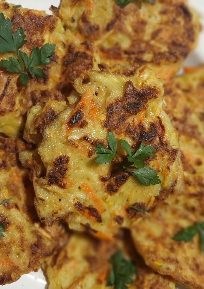 Кабачково-моркв'яні оладки
