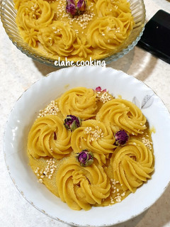 عکسی از دستور حلوا زعفرونی