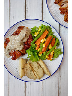 Foto resep BBQ Chicken steak with mushroom sauce