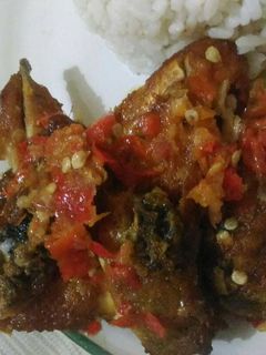Foto resep Ayam Penyet sambel mentah Pedas