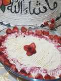 Strawberry cream desert