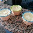 Postre de queso, melocotón y paraguaya veraniego