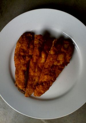 A picture of Fried Baby hake.