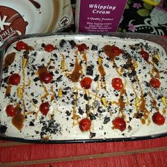 A picture of Chocolate Tress leches Cake.