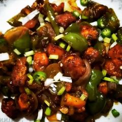 Chilli paneer A picture of Chilli paneer.