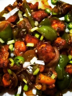 A picture of Chilli paneer.