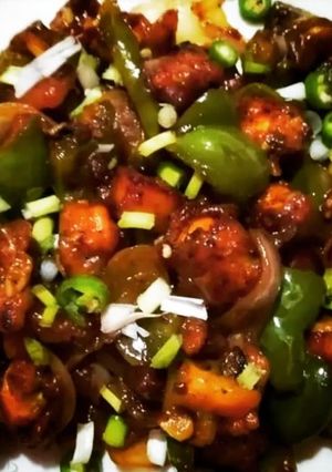 A picture of Chilli paneer.