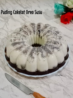 Foto resep Puding Cokelat Oreo Susu
