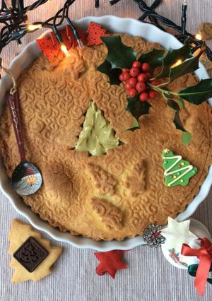 Foto di Crostata di Natale con crema al pistacchio