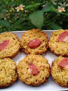Foto resep Omelet mie telor bebek
