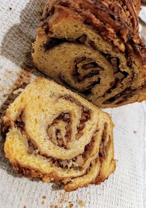 Sütőtökös diós fahéjas babka recept fotója