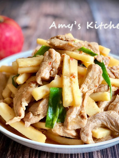 竹筍炒肉絲 的食譜成品照片