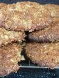 Galletas de granola, avena y manzana