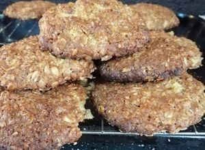 Una foto de Galletas de granola, avena y manzana