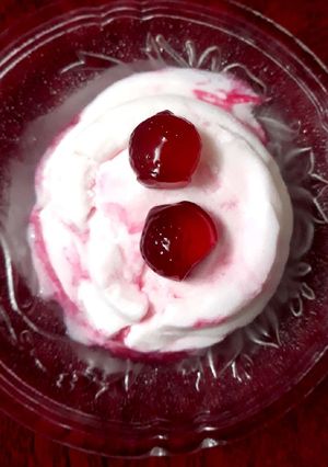 A picture of Strawberry Jelly Ice Cream.