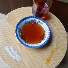 A picture of Home made golden syrup.