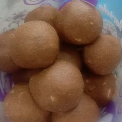 Wheat flour ladoo A picture of Wheat flour ladoo.