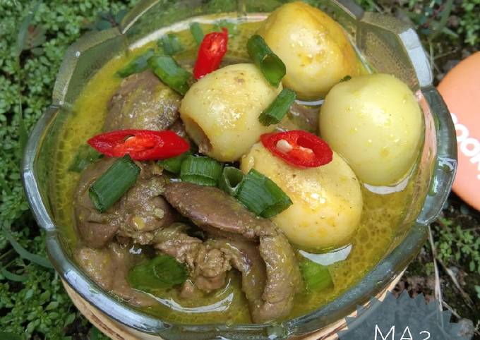 Resep Empal Gentong Hati Ayam &amp; Telur Puyuh Anti Gagal