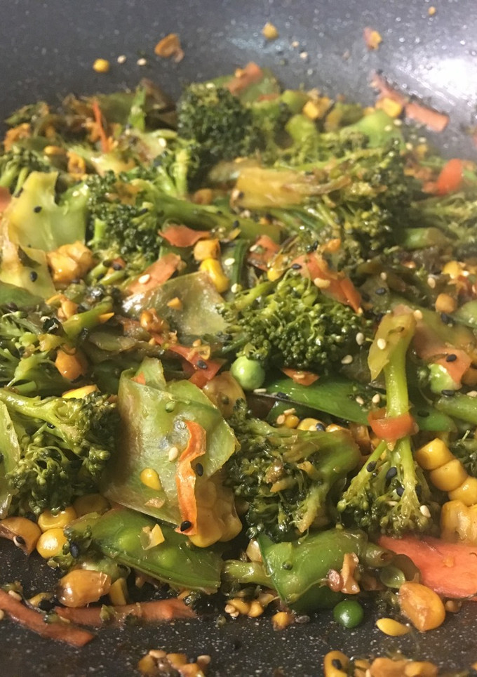 Una foto de Salteado de verduras