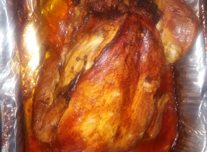 Una foto de Pavo al horno
