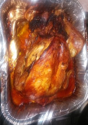 Una foto de Pavo al horno
