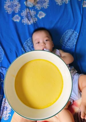 Hình của món Flan bắp.