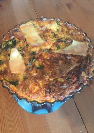 Foto de Quiche de frango e legumes sem base 🤤