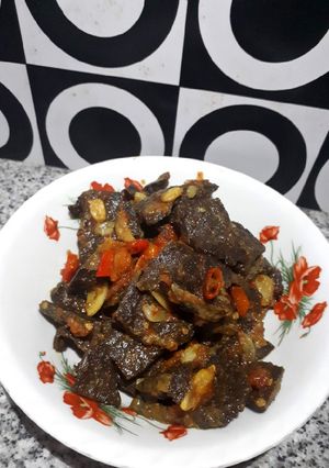 Foto resep Sambel goreng paru pedes