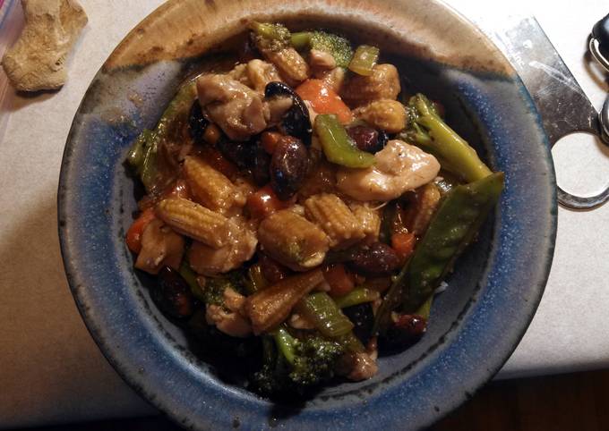 Chicken Almond Stir Fry