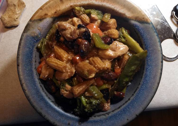 Chicken Almond Stir Fry