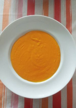 Una foto de Crema de calabaza