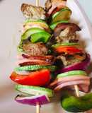 Brochetas de res