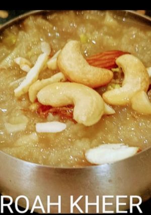 A picture of Rohe(sugarcane juice) Kheer.