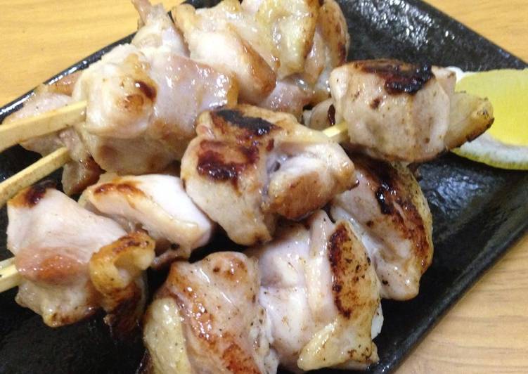 Recipe of Quick Salted Grilled Chicken Yakitori