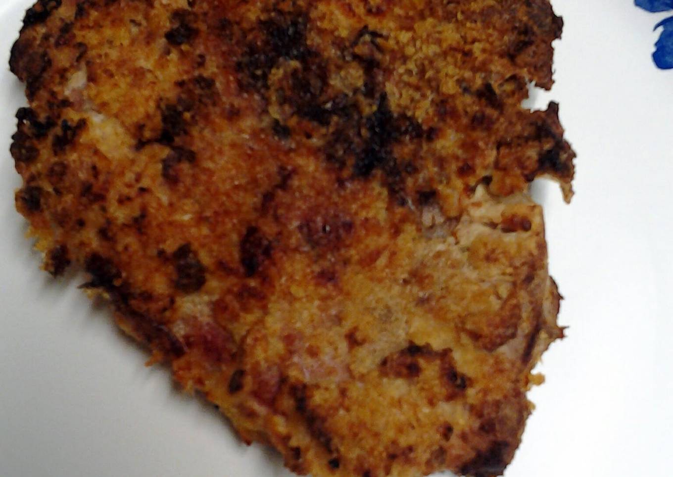 Oven fried yogurt porkchops