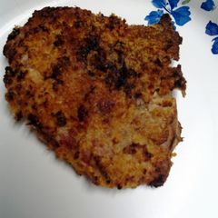 A picture of Oven fried yogurt porkchops.