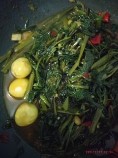 Foto resep Cah kangkung telur puyuh