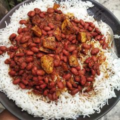 A picture of Rajma Chawal.