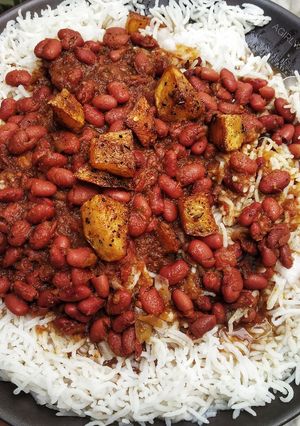 A picture of Rajma Chawal.