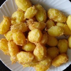 A picture of Fried potatoes#festivecontest Kakamega.