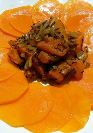 A picture of Curry Butter Squash Salad.