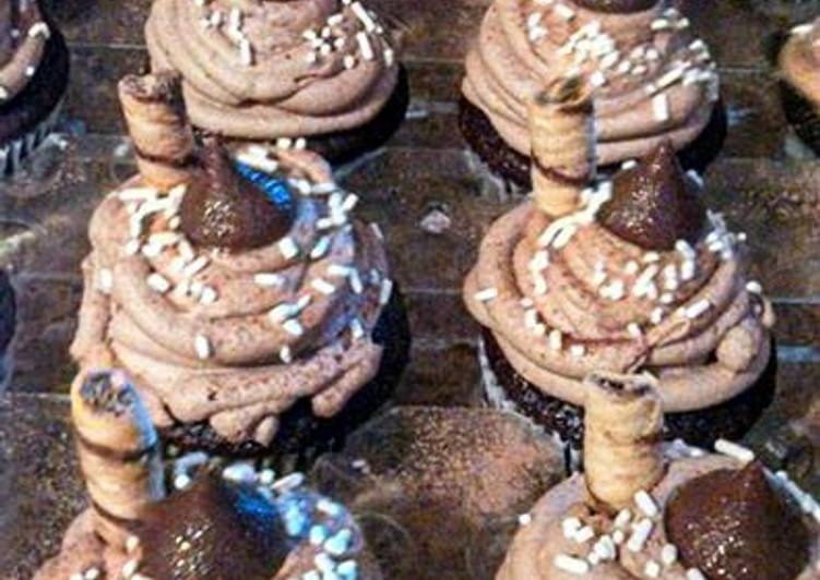 Recipe of Tasty Hershey Kiss Cupcakes