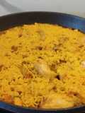 Paella Gancedo (Arroz con pollo y chorizo)