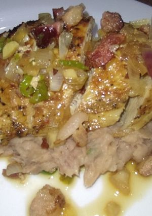 Una foto de Pechuga de pollo asada