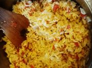 A picture of sopa de arroz (mexican rice