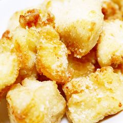 Freezable Salted Deep Fried Chicken Breast for Bento A picture of Freezable Salted Deep Fried Chicken Breast for Bento.