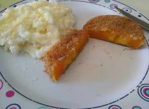 Una foto de Milanesas de Calabaza