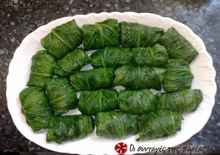 Dolmadakia with lettuce