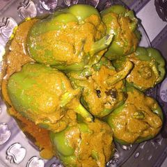 A picture of Stuffed Capsicum.